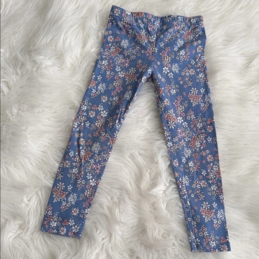 OshKosh B'gosh Floral Print Blue Leggings